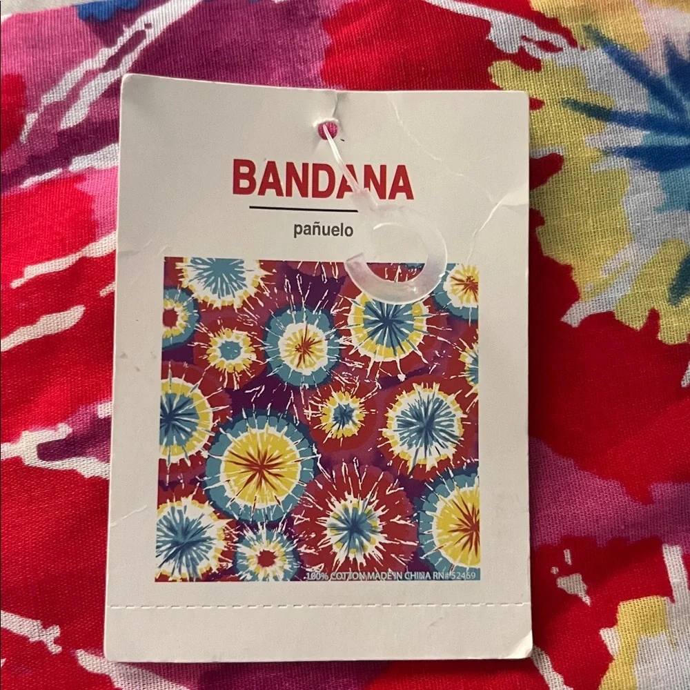 Tie-Dye bandana multiple uses